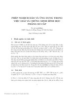 phép nghịch đảo  trong hình học