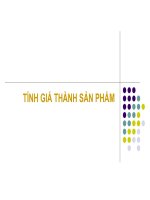 slide về tính giá thành sản phẩm