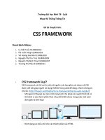 tìm hiểu về CSS FRAMEWORK  đại học kinh tế luật