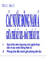 Các nước Đông Nam Á THẾ KỈ XIX - XX
