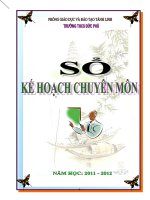 Ke hoach chuyen mon 11-12