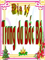ĐL4 BÀI : TRUNG DU BẮC BỘ