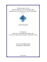 Ứng dụng GIS trong quản lý hệ thống thu gom rác thải các khu vực chợ tại quận ninh kiều, thành phố cần thơ