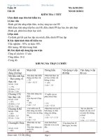 Tiết 20:kiểm tra 1 tiết có ma trận