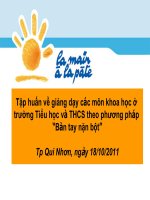 tập huấn PP bàn tay nặn bột