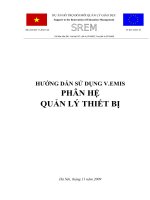 Hướng dẫn sử dụng Phân hệ Quản lý Thiết bị