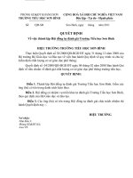 Quyết định và Danh sách tự đánh giá CSGD