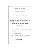 Thiết kế tiến trình hướng dẫn giải bài tập phần quang hình   SGK 11 nâng cao theo hướng phát huy tính tích cực của học sinh