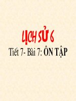bài 7: Ôn tập ( Lịch sử 6)