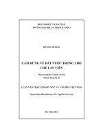 Cảm hứng về đất nước trong thơ chế lan viên