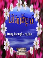 Lời ăn tiếng nói dân gian