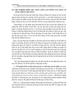 THÍ NGHIỆM KIỂM TRA CHẤT LƯỢNG SẢN PHẨM XÂY DỰNG SỬ DỤNG TRONG THI CÔNG