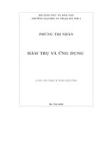 Luận văn thạc sĩ hàm trụ và ứng dụng