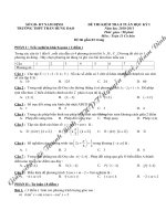 De thi Giua ky 1 nam học 2010_2011_THPT Tran Hung Dao _Nam Định