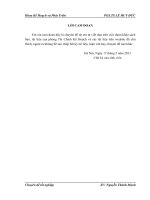 giải pháp đẩy mạnh thực hiện kế hoạch phát triển kinh tế xã hội 5 năm 2011- 2015 của huyện từ liêm