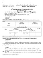 kế họch cá nhân