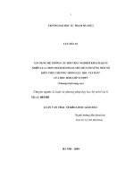 Xây dựng hệ thống câu hỏi trắc nghiệm khách quan nhiều lựa chọn nhằm đánh giá mức độ lắm vững một số kiến thức chương động lực học vật rắn của học sinh lớp 12 THPT (chương trình nâng cao)