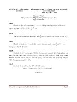 Hà Tĩnh - Đề thi chọn đội tuyển thi HSG Quốc gia 2011-2012