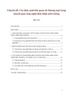 Các khía cạnh liên quan tới thương mại trong chuyển giao công nghệ thân thiện môi trường