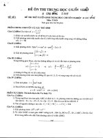 Đề ôn thi trung học chuyên nghiệp và cao đẳng 2009