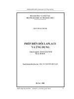 Luận văn thạc sĩ phép biến đổi laplace và ứng dụng