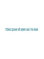 tổng quan về định giá tài sản