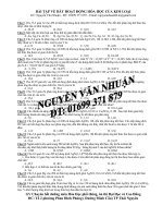 TN DÃY ĐIỆN HÓA CỦA KIM LOẠI