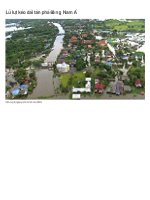 Pictures in flooded areas in Southeast Asia