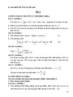 20 đề thi đại học có đáp án