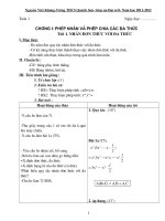 Giáo án đại số lớp 8