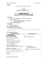 Giao an chieu ki I hay L4