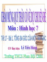 Bài 1. Tổng ba góc của tam giác