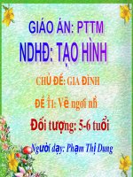 TẠO HÌNH VẼ NGÔI NHÀ CỦA BÉ( ĐT)