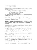 Đáp án đề luyện thi môn toán năm 2009