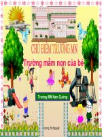 VẼ TRƯỜNG MẦM NON