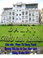 Thành phố Đà Lạt lớp 4