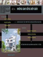 Đồ án ngành trang trí nội thất  Đề tài Không gian sống đơn giản