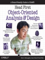 head first object oariented analysis and design