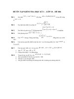 thêm 3 đề ôn tập học kỳ 1 (khá hay)