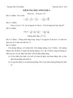 Khảo sát HSG 6 vòng 1