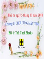 Chương 2- Bài 2: Trò chơi Blocks