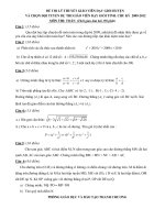 Đề thi GV dạy giỏi môn Toán ( Lý thuyết)