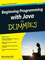 beginning programmiang with java for dummies 3rd edition