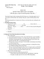 BÁO CÁO THỰC HIỆN CÁC CUỘC VẬN ĐỘNG