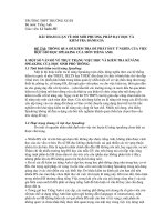 Đổi Mới Kiểm Tra Đánh Giá Nhằm làm tăng ý nghĩa tiết học speaking