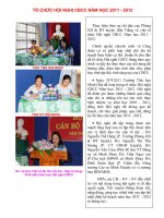 HỘI NGHỊ CBCC - NĂM HỌC 2011 - 2012