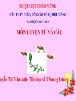 luyen tu và câu Động từ tuần 9 lớp 4
