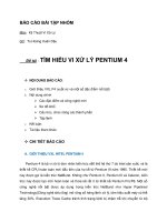 Báo cáo bài tập nhóm tìm hiểu về vi xử lý pentium 4