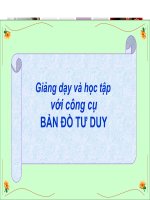 SỬ DỤNG BẢN ĐỒ TƯ DUY TRONG DẠY HỌC