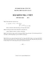 Kiểm tra 1 tiết chương Nitơ - Photpho